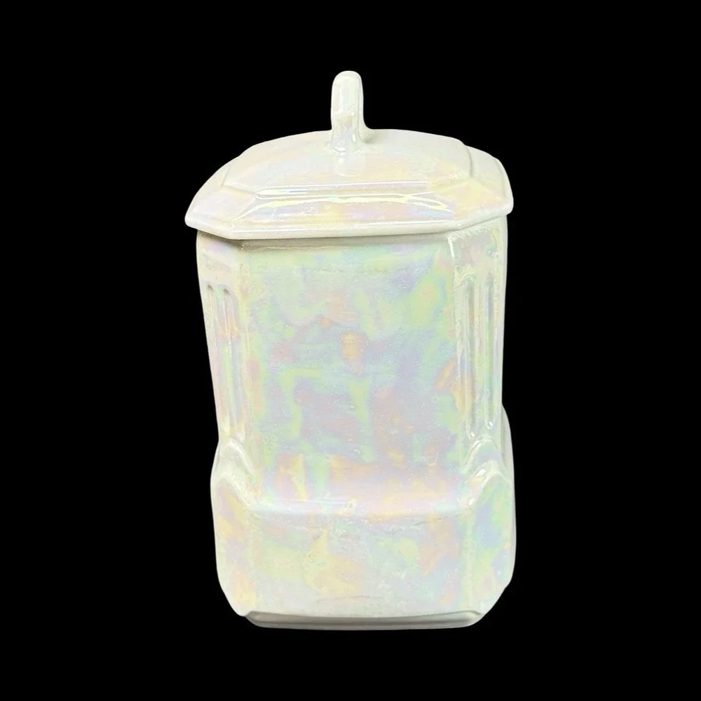 MEPOCO‎ Wares Rice Canister Iridescent Lustreware Made In Germany Vintage
